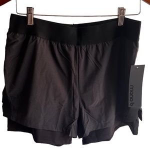 Nwt mono b bk  running  - exercise shorts sz xl